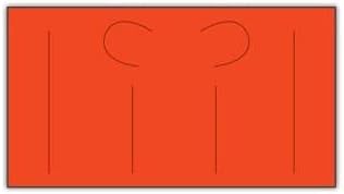 Fluorescent Red Labels for Monarch Pricemarker Easy-Load 1131 One-Line Pricing Gun – One Roll (2500 Labels)