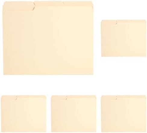 Pendaflex Reinforced Tab File Folders, Letter Size, Manila, 1/3-Cut, 100 Per Box (R752 1/3) (Pack of 5)