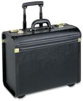Lorell Travel/Luggage Case (Roller) Travel Essential, Book, File Folder - Black - Vinyl Body - Handle - 14" Height x 22" Width x 8" Depth - 1 Each