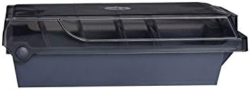 Da Jia Large Capacity Covered Business Card File Holder Case Organizer Box with 4 Dividers and 20 A-Z Guides for 500 Cards