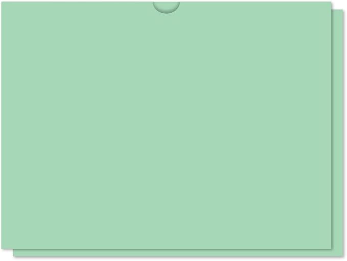 Vehicle Deal Jackets 9x12 Automotive File Folders - 32 lb Kraft Paper Car Dealership Inventory Jackets Sales Document Folders Plain File Jackets with Thumb Cut - Green, Pack of 400