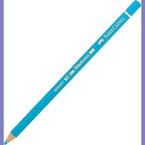 Faber-Castell Polychromos Artists' Single Pencil - Colour 145 Light Phthalo Blue