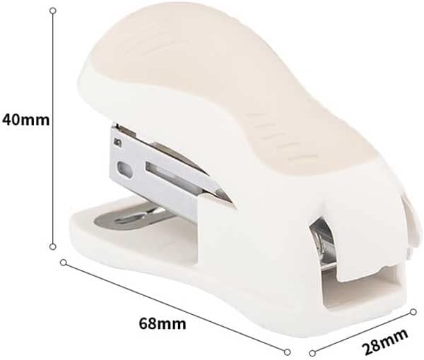 Stapler Small Size Small Stapler for Students, Portable, Labor-Saving, Small Portable Office for Children, Multifunctional Hand-held Stapler for Elementary School Students(E)