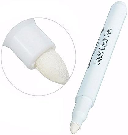 White Liquid Chalk Marker Pen,Erasable Marker Pen,Fine Tip Chalk Marker,Dry Erase Marker Pen for Chalkboard, Mirrors Glass, Writing Correction Supplies