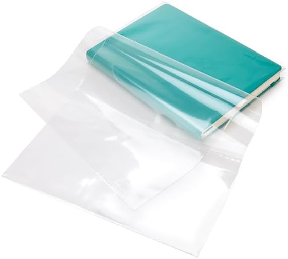 ClearBags Clear Book Covers – 25 Pack, Plastic Sleeves (9 1/4" x 15 3/4") for Books – Archival Safe, Dust & Water Protector (Fits Books with 9" Spine Height & Up to 15 3/4" Wide) – BC9Q