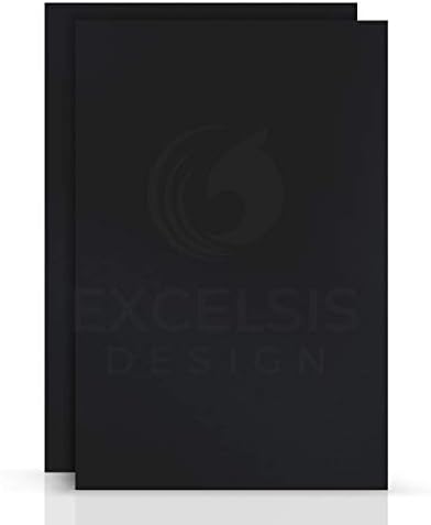 Black Foam Board 12 x 18 – 15 Pack, 3/16" (5mm) Thick Foam Core Poster Board Sheets for Art, Crafts, Vision Board, School Projects, Presentations & Signs
