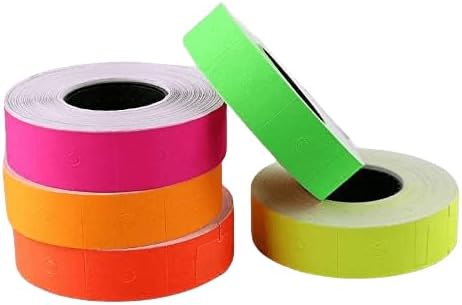 10 Rolls Labels Paper Suitable for MX-6600, MX-6602, YH-689 Price tag 2-line Marking Gun Pricemarker Labels (Without Gun ）