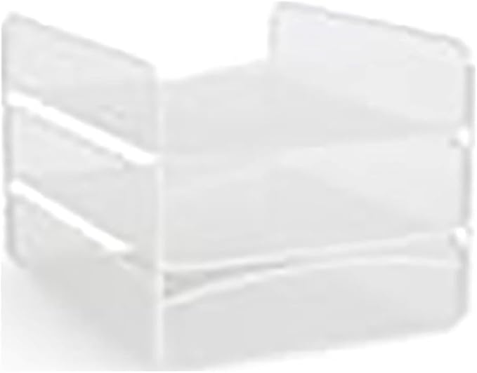 Scranton & Co Steel Mesh Desk Organizer, 8" H x 9.25" W x 11.75" D, White Powder Coat Finish, 3 Interlocking Trays, Durable Office Supply and File Storage for Letter-Size Papers