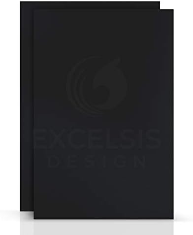 Black Foam Board 12 x 18 – 15 Pack, 3/16" (5mm) Thick Foam Core Poster Board Sheets for Art, Crafts, Vision Board, School Projects, Presentations & Signs