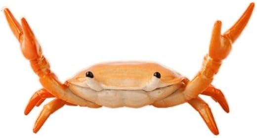 Creative Crab Pen Holder Weightlifting Crabs Pen Stand Storage Rack, Office Desktop Decoration, Pencil Holders Desk Supplies Holders and Dispensers, Desk Accessories and Workspace Organizers (Orange)