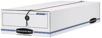 Bankers Box LIBERTY Check and Form Boxes, Standard Set-Up, String and Button, 9 1/2 x 23 1/4 x 4 1/4 Inches, Case of 12, (00007)