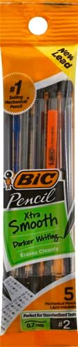 BIC Mechanical Pencil, Medium Point, 0.7mm, 5 ct