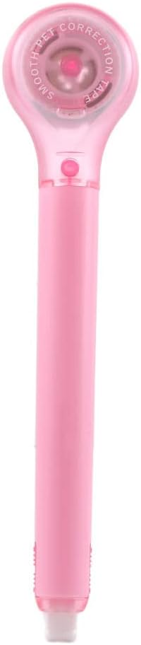 Pen Shape Correction Tape Cute Colorful Corrector Tape White Out Tape Creative Correction Adhesive Tape for School Office Supplies(Pink)