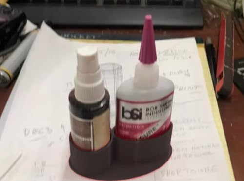 Glue Bottle Organizer Compatible with Bob Smith Industries - Upright Desk Storage | Spill-Reducing Adhesive Dock for Faster Workstation Access
