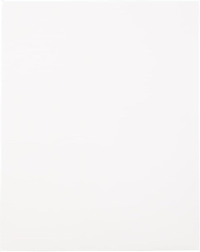 JAM PAPER Laminated Two Pocket Glossy School Folders - Letter Size - High Gloss White - Bulk 100/Box