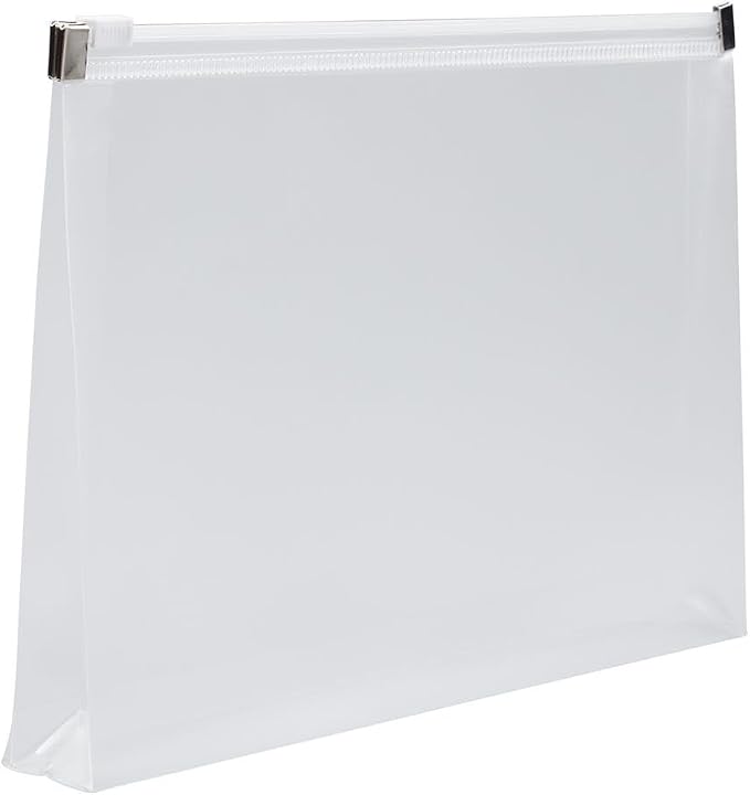 JAM PAPER Plastic Envelopes with Zip Closure - Small - 4 1/2 x 6 1/2 - Clear - 3/Pack