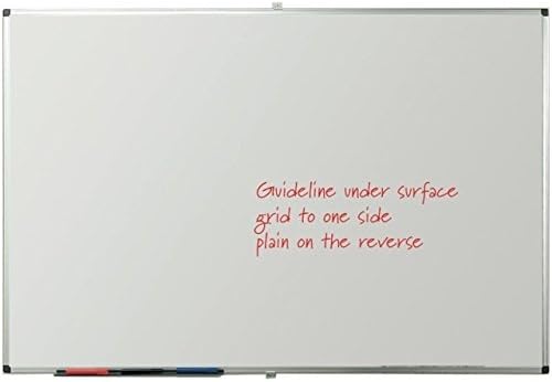 VIZ-PRO Porcelain Magnetic Dry-Erase Whiteboard, 24 X 18 Inches, 3 Pack, Silver Aluminiuim Frame