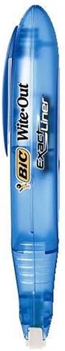 BIC Wite-Out Exact Liner Correction Tape, White, 4 Tapes (3 Packages of 4 Tapes)