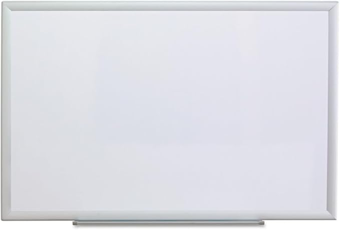 Universal Tabletop King 44624 Dry Erase Board, Melamine, 36 x 24, Aluminum Frame