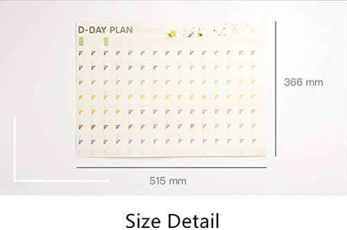 Daily To-Do Planner Sheet 4 Pack, 100 Days Countdown Schedule Wall Calendars Behavior Chart,Daily Weekly Months Planner Goals Organizer Sheet