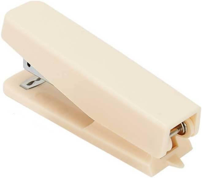 Solid Color Portable Mini Stapler Set with 1000 Staples Stationery Office Binding Tools(Black)