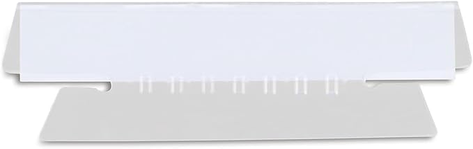 Staples Plastic Tabs, 3.5" x 5/8", Clear Self‑Adhesive Filing Tabs for Binders, Folders & Projects – 50/Pack