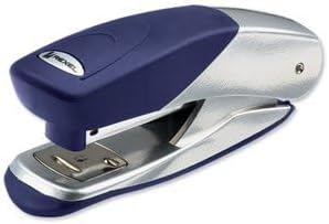 Rexel Matador Half Strip Stapler, 25 Sheet Capacity, Uses 24/6 and 26/6 Staples, Metal Body, Blue/Silver, 2100951