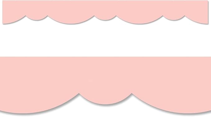 CTP Blush Stylish Scallops Bulletin Board EZ Border (Creative Teaching Press 10527)