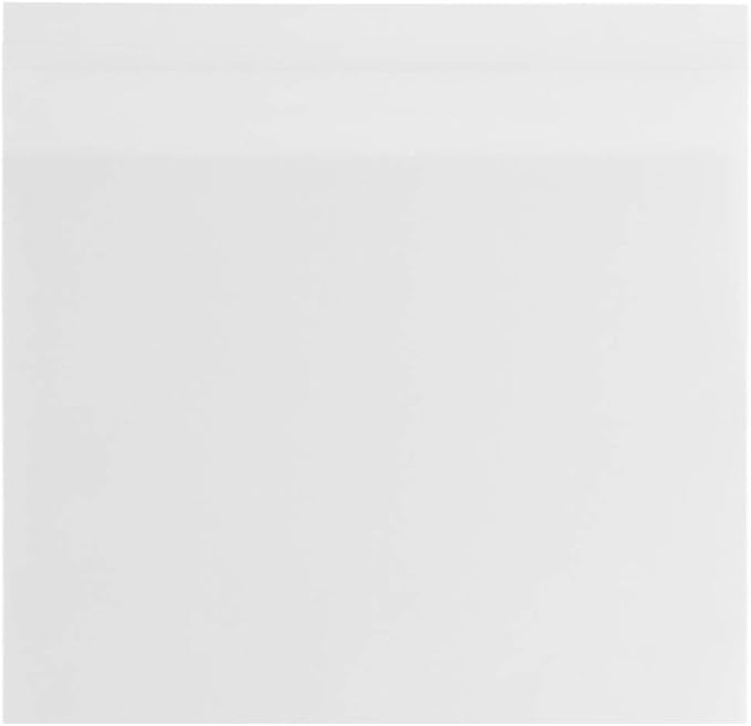 JAM PAPER Cello Sleeves with Self Adhesive Closure - 5 7/8 x 4 1/2 - Clear - 100/pack