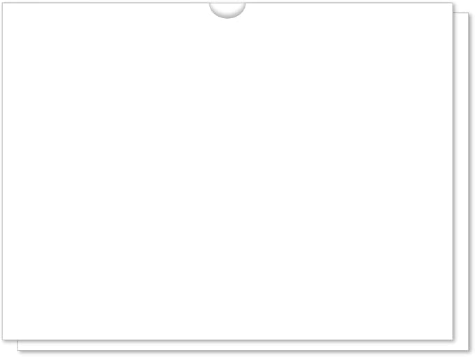 Vehicle Deal Jackets 9x12 Automotive File Folders - 32 lb Kraft Paper Car Dealership Inventory Jackets Sales Document Folders Plain File Jackets with Thumb Cut - White, Pack of 300