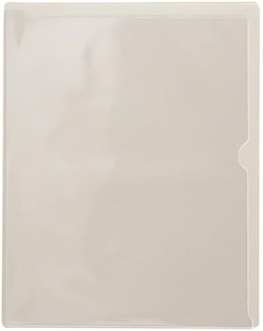 StoreSMART - Paperwork Organizers - 25-Pack - White Plastic Back, Clear Plastic Front - Heavy Duty - PF8511PQW-25