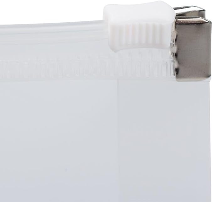 JAM PAPER Plastic Envelopes with Zip Closure - Index - 5 1/4 x 8 - Clear - 3/Pack