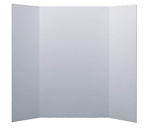 Flipside Products 36” x 48” Project Boards for Presentations, Science Fair, School Projects, Event Displays and Trifold Picture Board, Proudly Made in USA – Bleached White - 24 Pack
