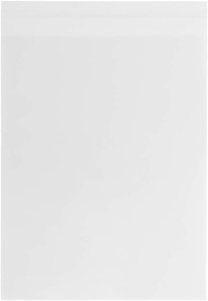 JAM PAPER Cello Sleeves with Self Adhesive Closure - 17 7/16 x 22 1/4 - Clear - 100/Pack