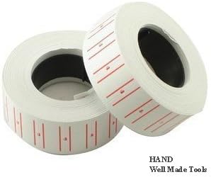 20 Rolls Price Gun Label Paper – 12,000 Pieces of Labels