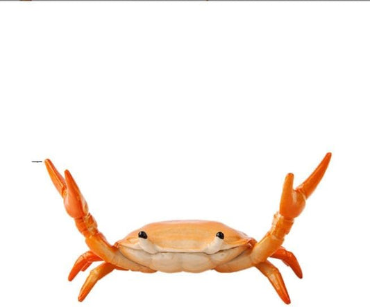 Creative Crab Pen Holder Weightlifting Crabs Pen Stand Storage Rack, Office Desktop Decoration, Pencil Holders Desk Supplies Holders and Dispensers, Desk Accessories and Workspace Organizers (Red)