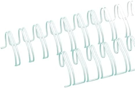 Craftelier - Set of 2 Double Ring Spiral Binders for Albums, Notebooks, Diaries or Calendars | Ideal for Scrapbooking and Other Crafting Projects | Ø 2.54 cm (1") - White Colour
