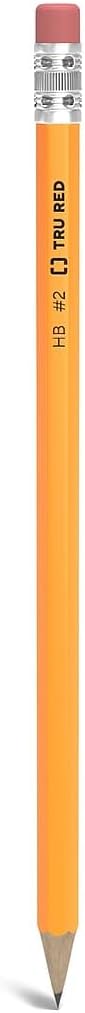 TRU RED Wooden Pencils, #2 Lead, Pre‑Sharpened, 72 Pack – Classroom‑Ready Writing Pencils for School & Office Use