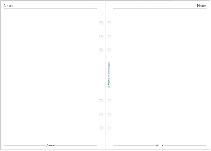 Filofax Calendar Diary Refill, A5 Size, Week-to-View with Appointments, Vertical, Multi-Fit, White Paper, English, 2026 (C68521M-26)