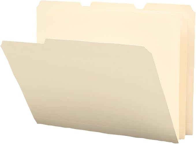 Smead Poly File Folder, 1/3 - Cut Tab, Letter Size, Manila, 48 per Pack (10510)