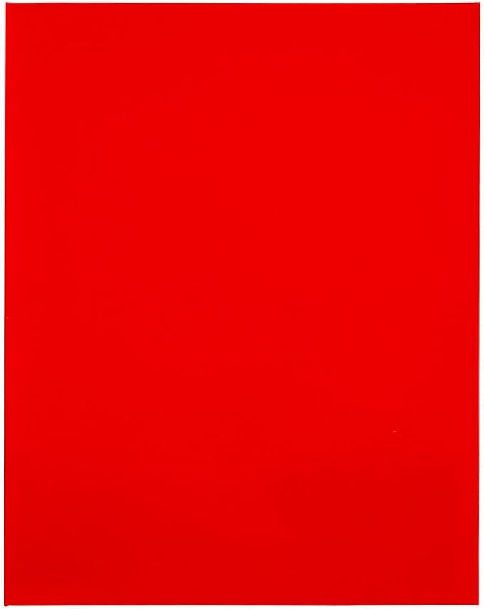 JAM PAPER Laminated Two Pocket Glossy Folders - Red - 3/Pack