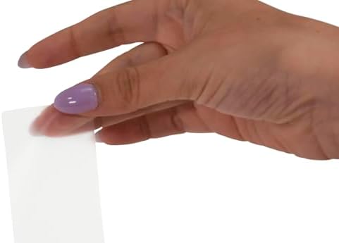 School Smart Vinyl Label Protectors, Round Corner Rectangle, 1-1/2 x 4 Inches, Clear, Pack of 500