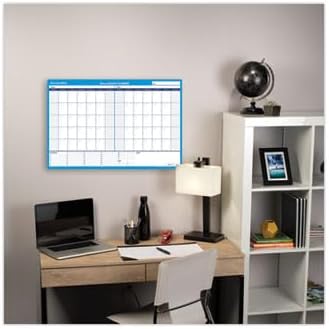 AT-A-GLANCE Wall Planner / Calendar, Undated, Erasable, 30/60-Day, 36 x 24, White/Blue (PM233-28)