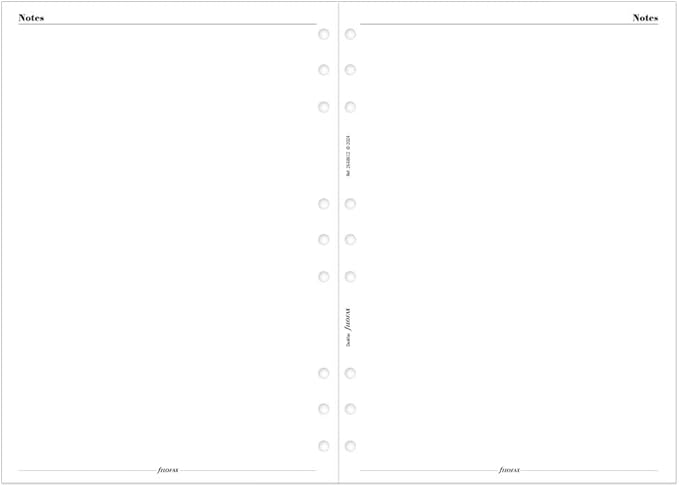 Filofax Calendar Diary Refill, Deskfax, Week-to-View with Appointments, White Paper, English, 2026 (C68612-26)