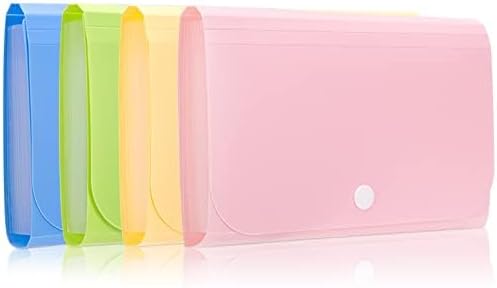 Receipt Organizer, Coupon Organizer, Folder Organizer Mini Organizer Wallet for Coupons, Receipts, Cash, Tax Item or Changes,7x4.5 in 13 Pockets with Tabs Check Case(Set 4)