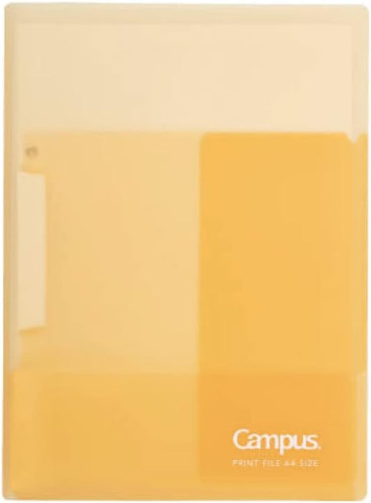 Kokuyo Portfolio Folder with Pockets for Paper Organization, Heavy Duty Pocket Folder Fits US Letter & A4，Dual-Purpose Clip & Pocket Design (FU-CE755Y)