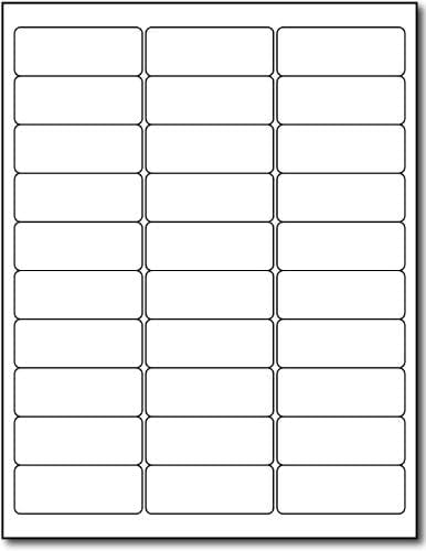 750 Printable Address Labels – 1" x 2-5/8" – 30 Stickers Per Sheet (25 Sheets) on Matte White Paper – Inkjet & Laser Compatible – Ideal for Mailing, Organizing & Amazon FBA – Made in USA
