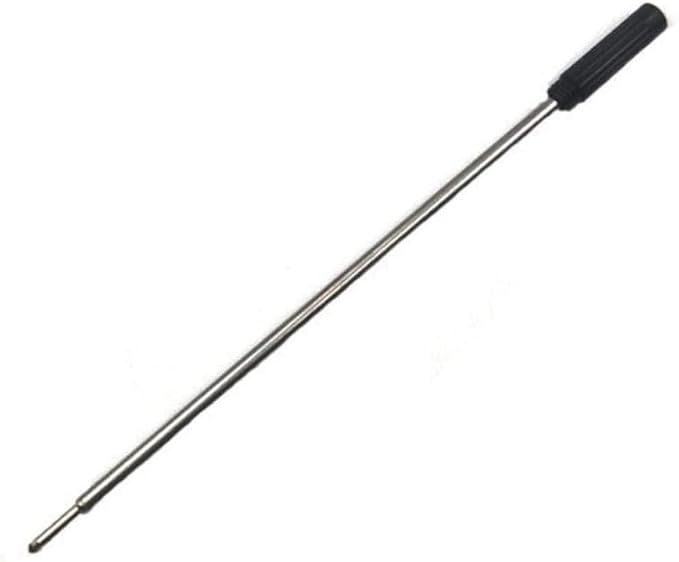 3 Pcs Wholesale Ballpoint Metal Pen Refill 1.0mm Length 11.6cm and Short Steel Blue Replacement V8B4 Re Pen Refill Black Ink, Ink Pen Refills Pens and Refills Writing for Correction Supplies