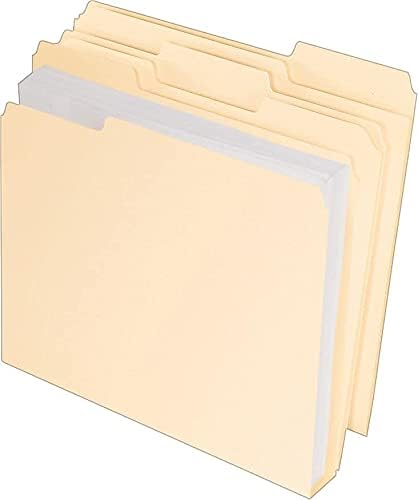 Pendaflex Double Stuff File Folders, Letter Size, Manila, 1/3 Cut, 50/BX (54459EE)