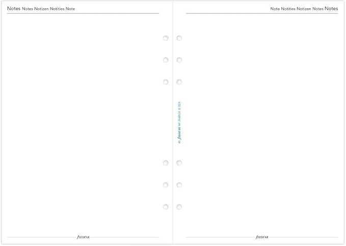 Filofax Calendar Diary Refill, A5 Size, Week-to-View with Appointments, White Paper, Multilingual: Five Languages, 2026 (C68514-26)